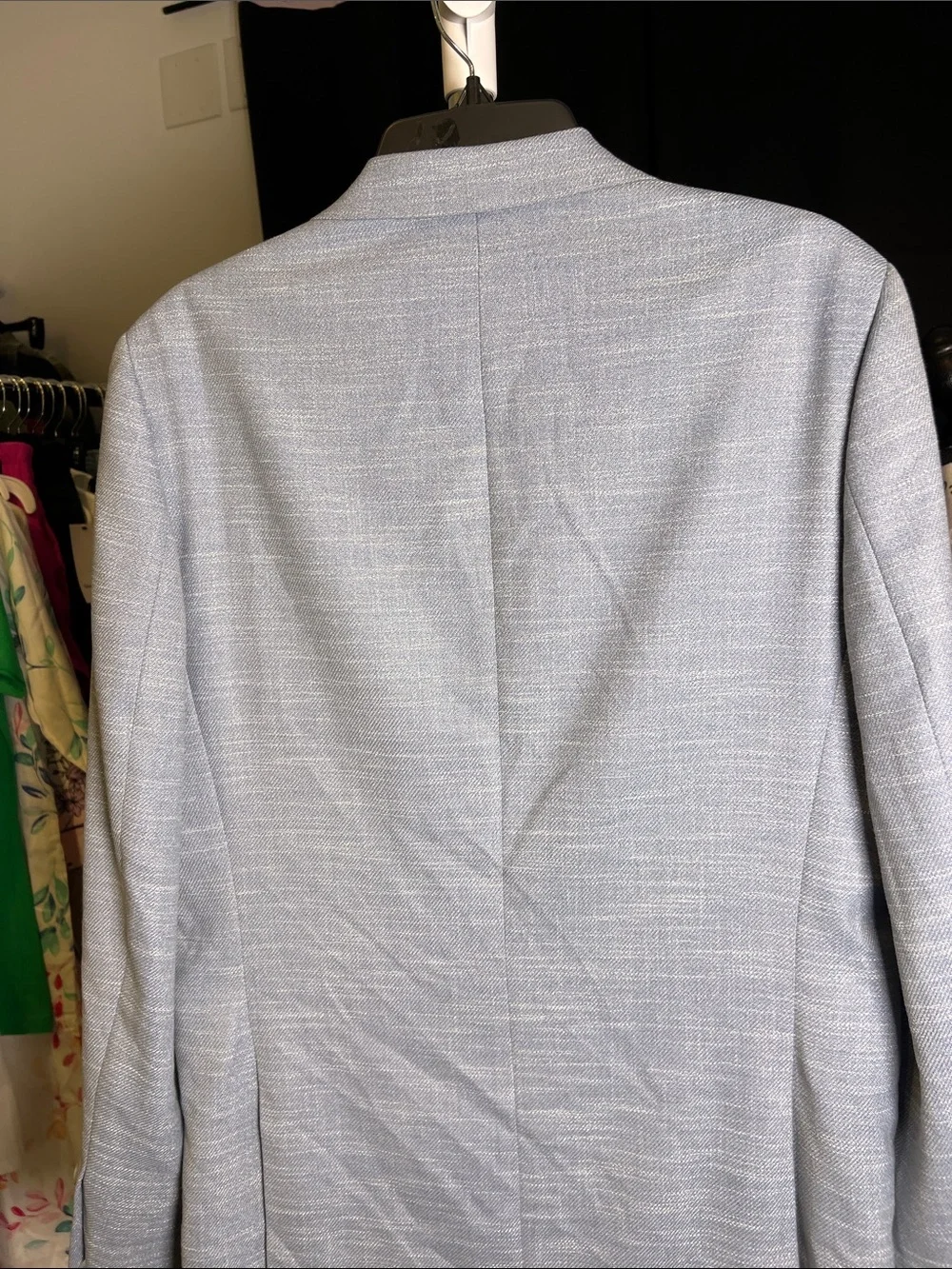 Apt. 9 Pale Blue Textured Men's Blazer